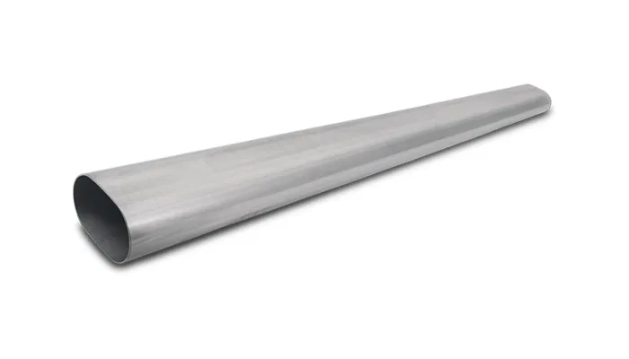 13184 – VIBRANT Exhaust Pipe, 2.60 Inch x 4.80 Inch Oval 16 Gauge Stainless Steel 5 Foot Length